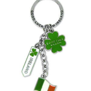 Good Luck Charm, Ireland Signpost, Flag Keyring (12)