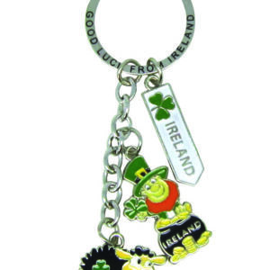 Ireland Signpost, Black Sheep, Leprechaun Keyring