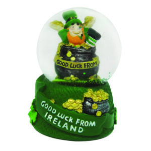 **45Mm Good Luck From Ireland Lep In Pot Waterball
