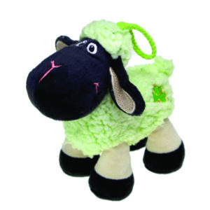 Green 6.5" Standing Daisy W/Black Face W/Shamrock