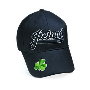 Shamrock On Peak Baseball Cap Black