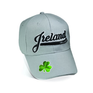Shamrock On Peak Baseball Cap Grey