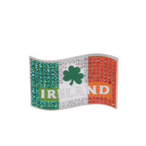 Irish Flag Crystal Magnet  New 2024