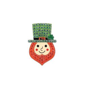 Leprechaun Head Crystal Magnet  New 2024