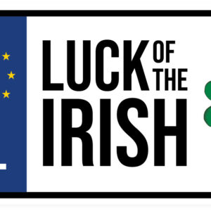 Luck Of The Irish Car Plate Tin Sign  New 2024
