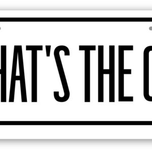 What's The Craic Irish Car Plate Tin Sign  New 2024