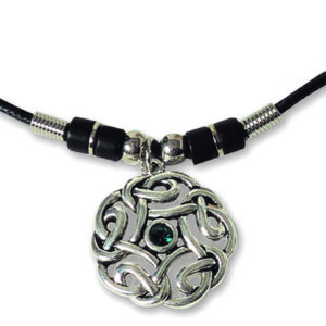 Round Celtic Necklace W.Stone