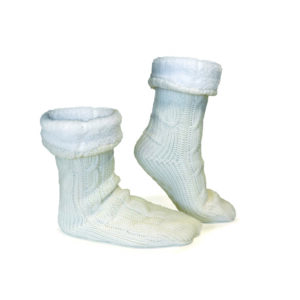 Man Of Aran Slipper Socks - Natural Aran (One Size 35-42)