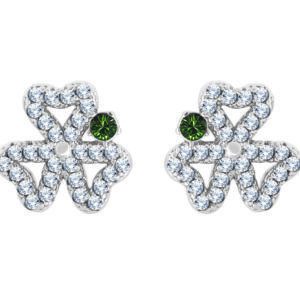Trinity & Co. Shamrock Earrings Open Petal Silver (Be11724)