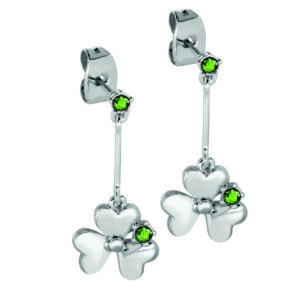 Trinity & Co. Shamrock Hanging Earrings Silver (Be11725)