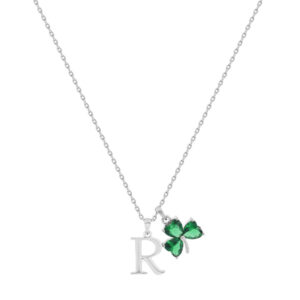 Trinity & Co. Initial Pendant R Silver (Bn06418) New 2024