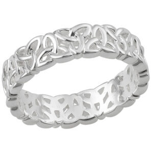 Silver Trinity Knot Full Circle Size 9