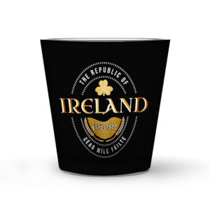 Ireland Pint Badge Electroplated Shot Glass New 2024