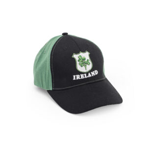 IRELAND CREST BLACK/GREEN BASEBALL CAP NEW 2025