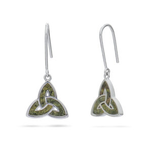 TRINITY & Co. MARBLE TRINITY KNOT EARRINGS SILVER - NEW 2024