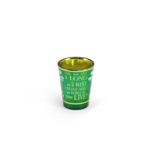 LUCKY CLOVER SHOT GLASS - MAY YOU LIVE NEW 2025