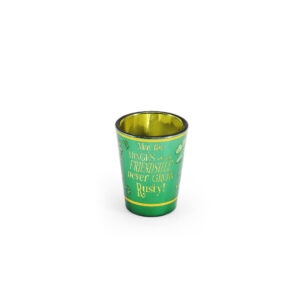 LUCKY CLOVER SHOT GLASS - MAY THE HINGES NEW 2025