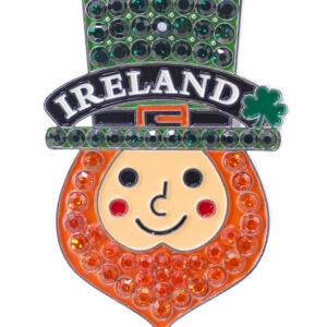 LEPRECHAUN WITH IRELAND CRYSTAL MAGNET NEW 2025