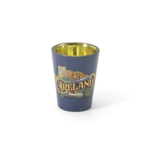 VINTAGE - IRELAND CLIFFS BLUE SHOT GLASS NEW 2025