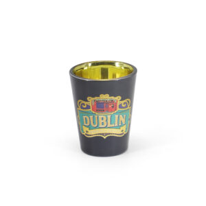 VINTAGE - DUBLIN STRIPE BLACK SHOT GLASS NEW 2025