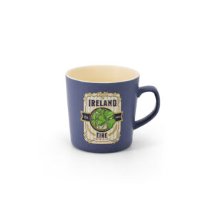 VINTAGE - IRELAND STRIPE CREST BLUE MUG
