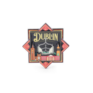 VINTAGE - DUBLIN HA'PENNY BRIDGE BLACK MAGNET NEW 2025