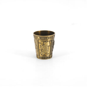 METAL SHOT IRELAND MAP/SPRIG/CLIFFS/SHEEP - GOLD NEW 2025