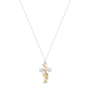 TRINITY & CO. CELTIC CROSS PENDANT SILVER & GOLD NEW 2025