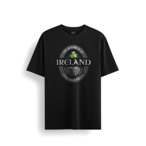 IRELAND BADGE T-SHIRT BLACK - X-LARGE