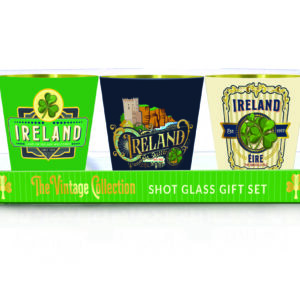 VINTAGE - IRELAND SET 3 SHOT GLASSES - NEW 2026