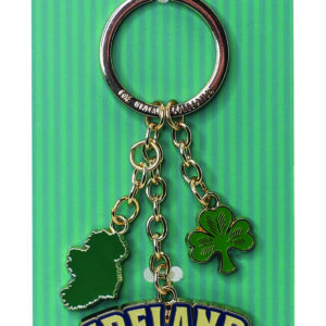 VINTAGE - IRELAND EIRE CHARM KEYRING - NEW 2026