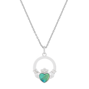 TRINITY - SHELL CLADDAGH PENDANT SILVER (BN12973)