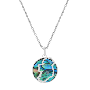 TRINITY - SHELL MAP PENDANT SILVER (BN12980)