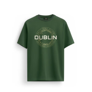 DUBLIN CIRCLE LOGO GREEN T-SHIRT MEDIUM