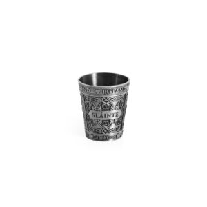 TOAST SLAINTE METAL SHOT GLASS SILVER - NEW 2026