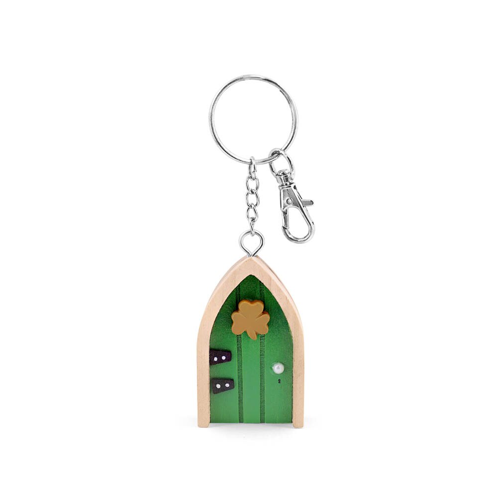 The Irish Fairy Door Green Door Keyring